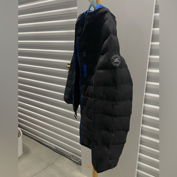 NWT ❄️ ZeroXPosur quilted lightweight black blue winter coat ❄️Boys L 14-16 - Picture 9 of 15
